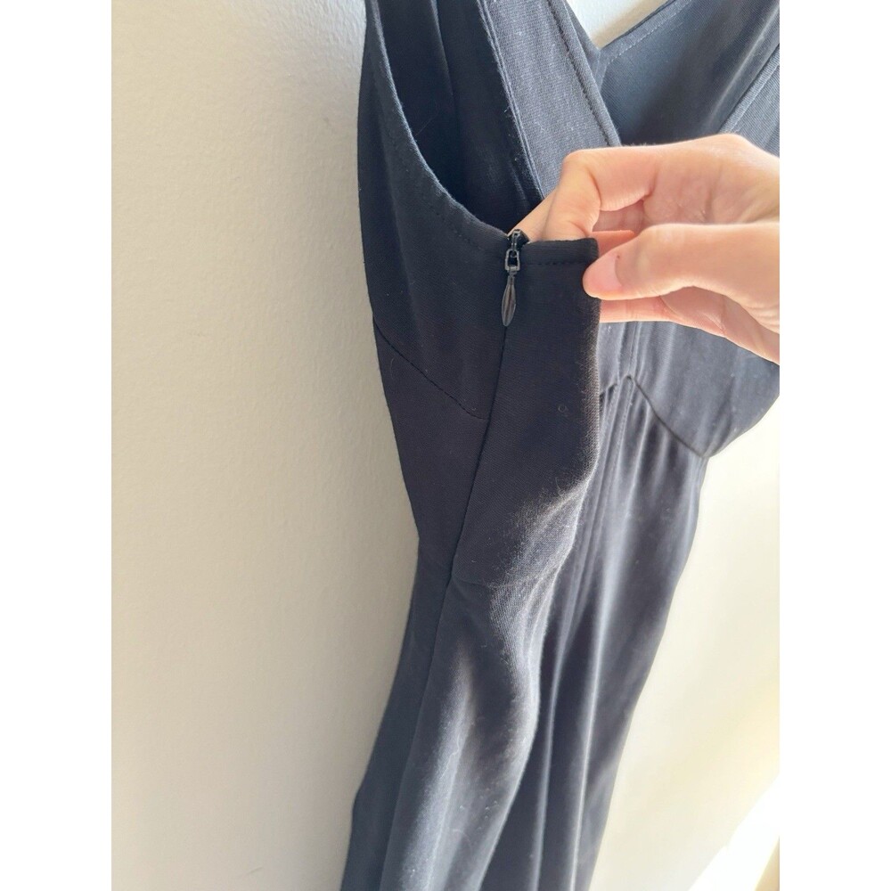 Aritzia Black Maxi Pencil V-Neck Dress Size XS - Picture 7 of 7